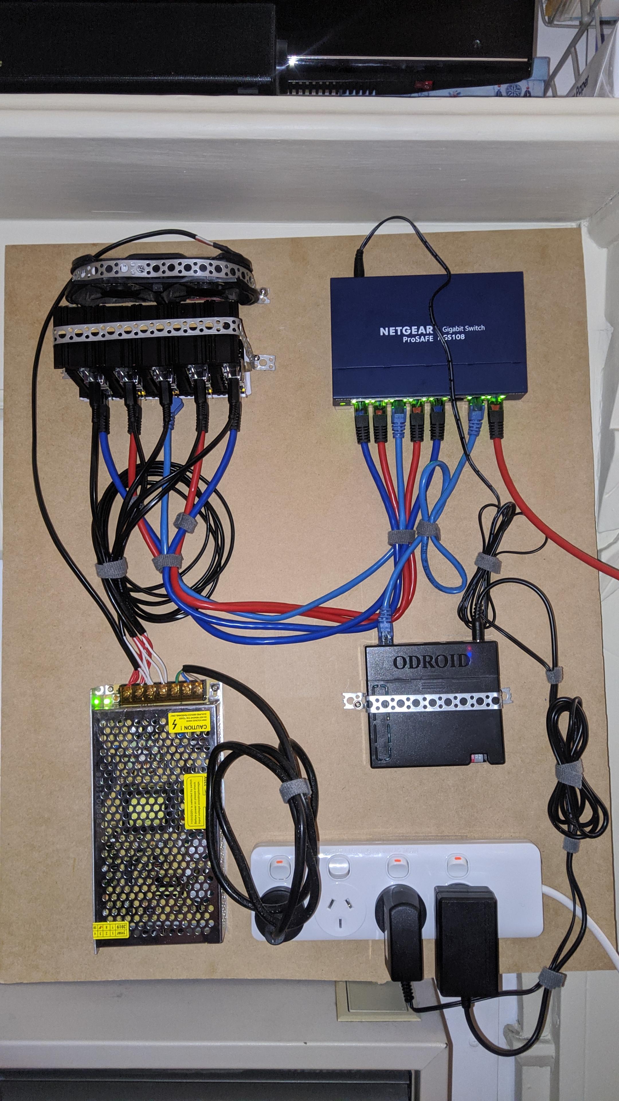 My odroid MC1 and N2 cluster